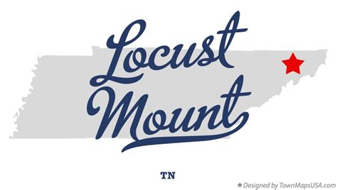 Map of Locust Mount, TN, Tennessee