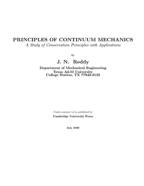 Introduction To Continuum Mechanics Solution Reddy 2