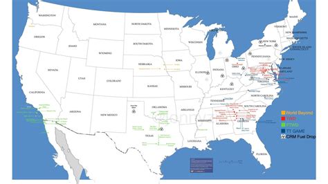 The Walking Dead Locations Map