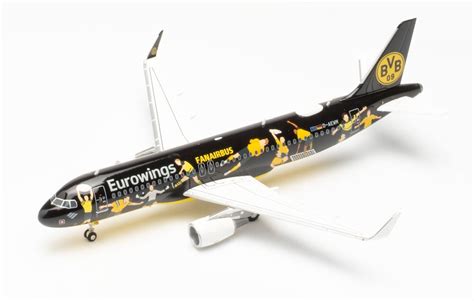 Herpa Wings 572750 Airbus A320 Eurowings BVB Fanairbus D AEWM