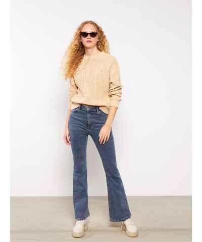 Nude γυναικεία τζιν από πολυεστέρα καμπάνα GLAMI gr