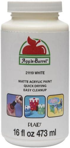 Apple Barrel Matte Acrylic Paint 16oz White 1 Fred Meyer