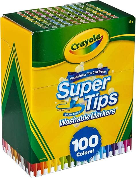 Crayola Super Tips Washable Markers 100 Count Lazada Ph