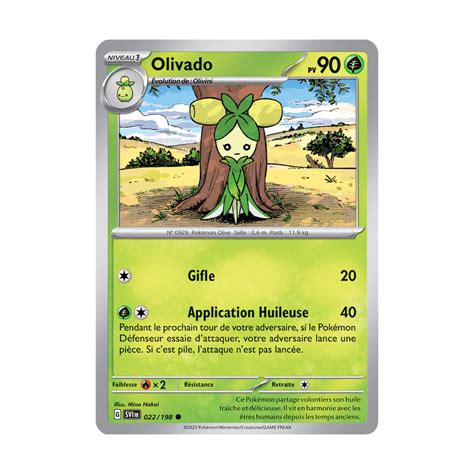 Olivado 022 198 Carte Pokémon Écarlate et Violet EV01 DracauGames