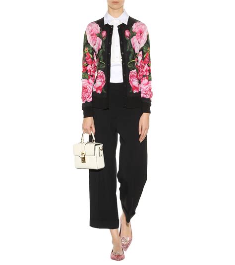 Dolce Gabbana Floral Printed Cashmere And Silk Cardigan Mytheresa