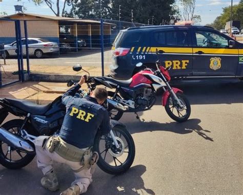 PRF Recupera Duas Motos Furtadas Que Eram Transportadas No Bagageiro De