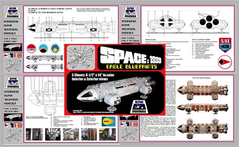 Space 1999 Eagle Blueprints - Walmart.com