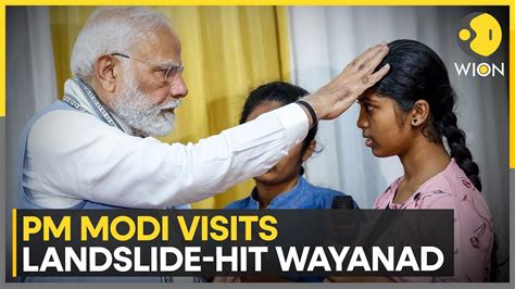 Wayanad Landslides PM Modi Conducts Aerial Survey Visits Relief Camps