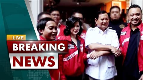 Breaking News Prabowo Bersama Rombongan Dpp Gerindra Kunjungi Dpp