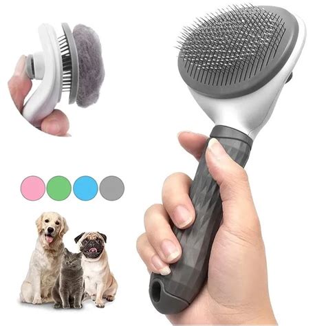 Brosse De Toilettage En Acier Inoxydable Pour Animaux De Compagnie