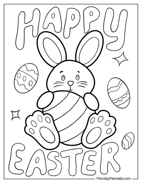 Easter Bunny Coloring Pages Free Pdf Printables In Bunny