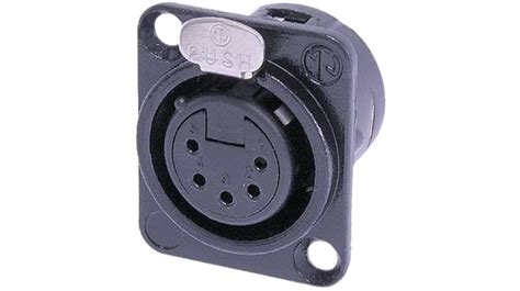 Nc Fd L B Neutrik Xlr Panel Mount Female Receptacle Socket