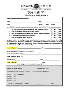 Fillable Online Activation Assignment Blah812bbweeblybbcomb Fax Email