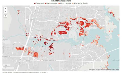 Where Harveys Effects Were Felt The Most In Texas Houston Chronicle