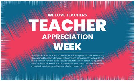 Teacher Appreciation week 43100019 Vector Art at Vecteezy