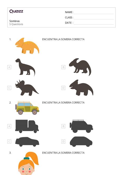 Sombras De Significado Hojas De Trabajo Para Grado En Quizizz