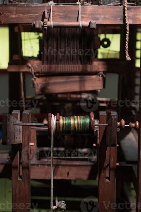 Old Sntique Weaving Machine Detail 20213363 Stock Photo At Vecteezy