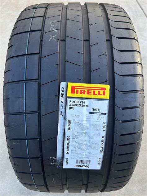 SET OF TWO BRAND NEW 305 30ZR20 103Y Pirelli PZero P Zero PZ4 Sport