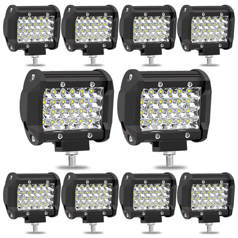 Led Work Lights For Truck 4 Inch Led Light Pods Bar 72w