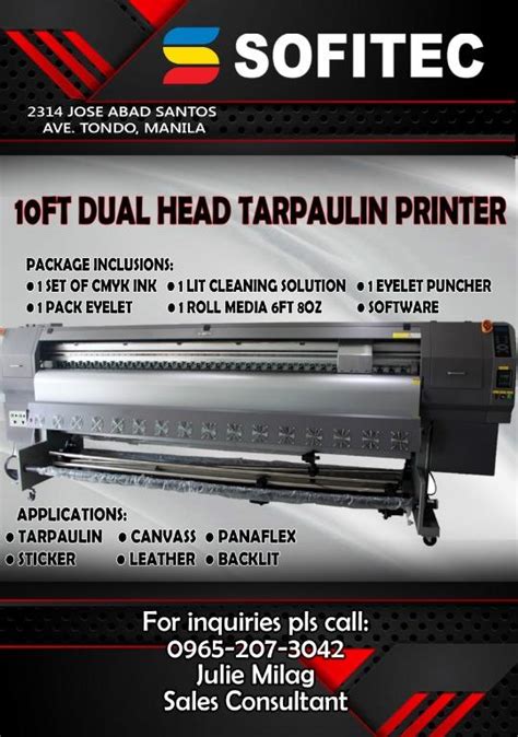 Ft Eco Solvent Tarpaulin Printer Computers Tech Printers