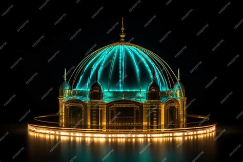 premium photo golden mosque dome