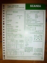 Ds Fiche Technique Scania Ebay