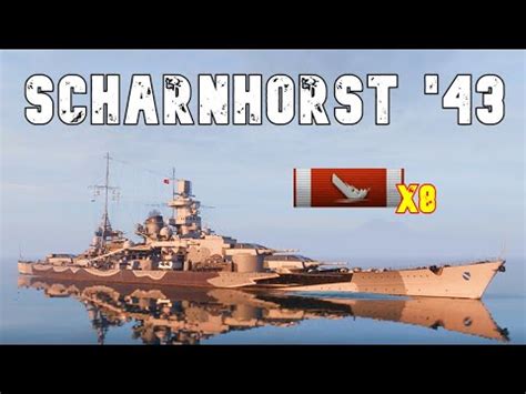 World Of Warships Scharnhorst Kills K Damage Youtube