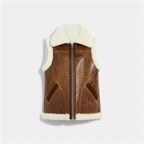 Coach® Outlet Reversible Shearling Vest