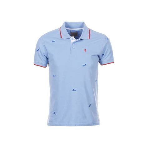 Degré Celsius Polo manches courtes homme CLAMAR Blau Kleidung