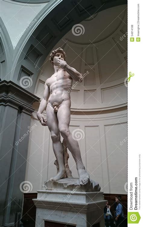 Michelangelo Buonarroti Marble Sculpture David Editorial Stock Photo