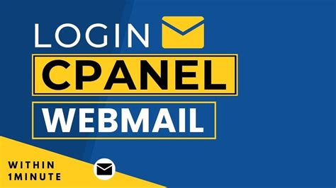 How To Login Cpanel Webmail Login Cpanel Email Youtube