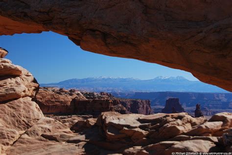 Mesa Arch Der Berühmte Felsbogen Im Canyonlands National Park