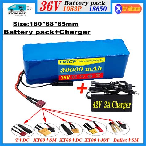 Batteria 36v Ad Alta Capacit 36v 30Ah 1000w 10 S3p Batteria Agli Ioni