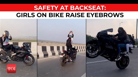 Viral Girls On Bike Perform Dangerous Stunt In Patna This Is How