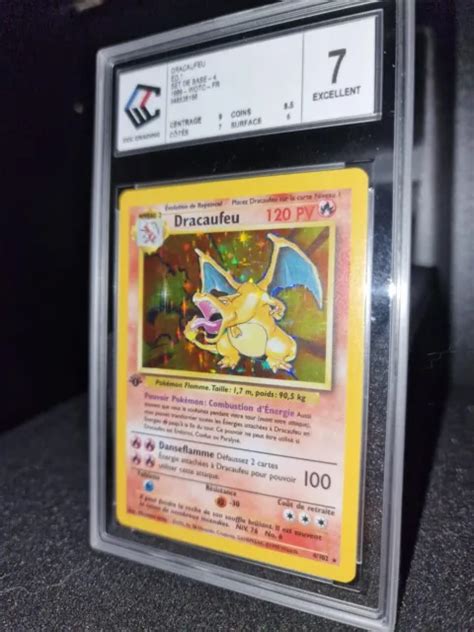 CARTE POKEMON DRACAUFEU 4 102 Holo Set De Base Edition 1 Wizards FR