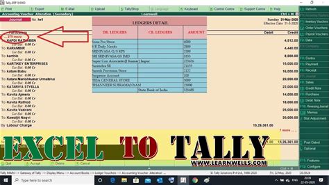 Excel To Tally Import All New Multi Ledger Voucher Sheet Learnwell