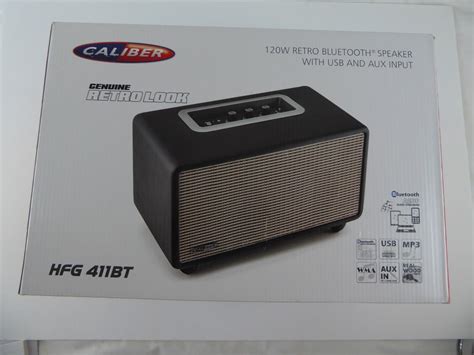 Caliber Hfg411bt Retro Bluetooth Speaker 120w Output For Sale