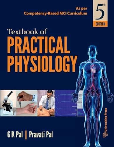 Textbook Of Practical Physiology Fifth Edition By G K Pal And Pravati