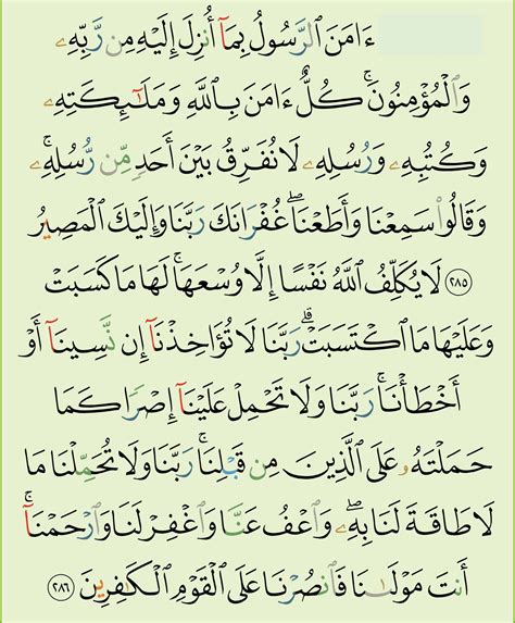 Tafsir Ibnu Katsir Surat Al Baqarah Ayat 285 286 55 Off