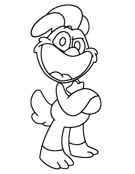 Smiling Critters Coloring Pages Free Printable PDF