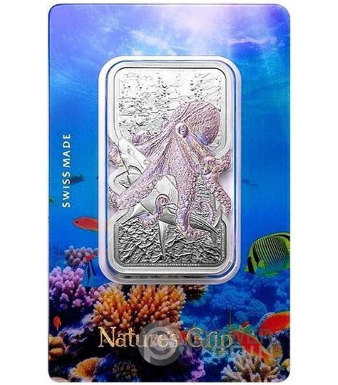 GIANT PACIFIC OCTOPUS Nature Grip 1 Oz Silver Coin 2 Niue 2025