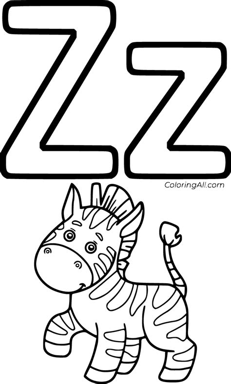 Letter Z Coloring Pages (27 Free Printables) - ColoringAll