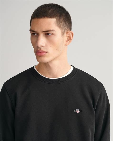 GANT Erkek Siyah Regular Fit Bisiklet Yaka Sweatshirt 2006065 L 87