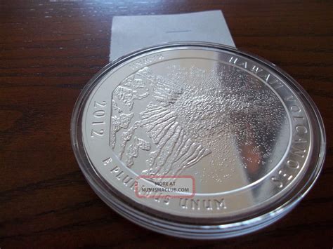 2012 Hawaii Volcanoes 5 Oz Silver Bullion Coin America The Atb Airtite