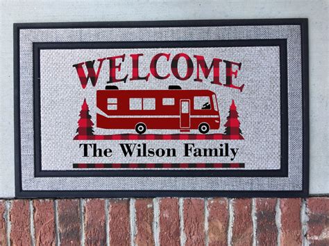 Camper Door Mat Rv Doormat Personalized Doormat Custom Doormat