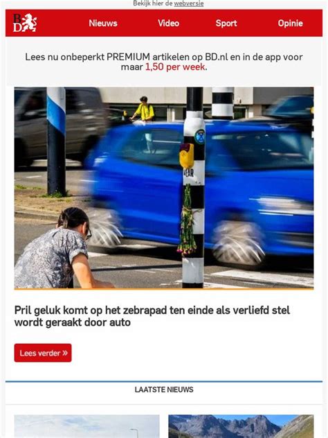 Brabants Dagblad Webwinkel Pril Geluk Komt Op Het Zebrapad Ten Einde