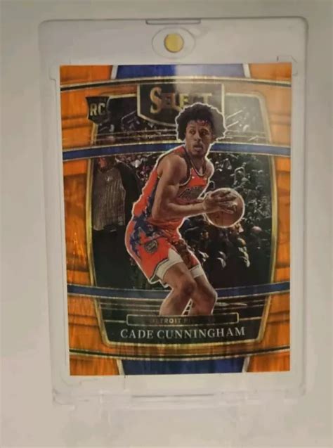 2021 22 PANINI SELECT Basketball Cade Cunningham CARTE RECRUE FLASH