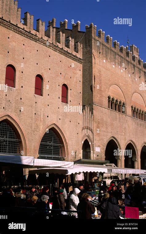 Italien Emilia Romagna Rimini Piazza Cavour Palazzo Del Podest Und