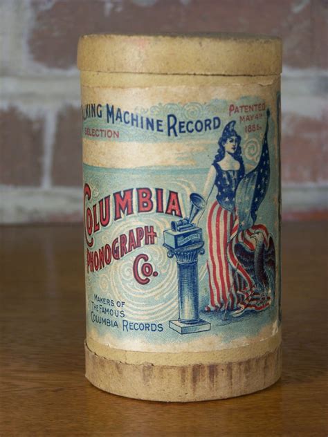 Columbia Record Boxes Us Standard Size Chronology Cylinder