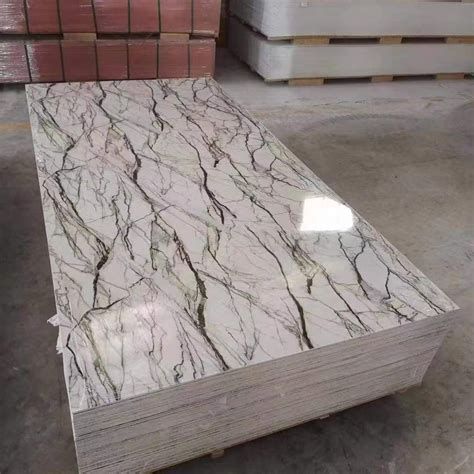 Real Factory Hard Pvc False Marble Wall Sheet D Uv Glossy Faux Marble